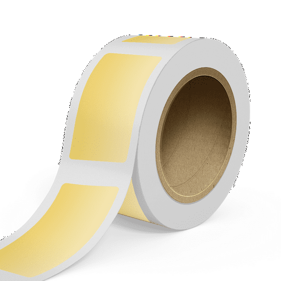 JAM Paper Outdoor Weatherproof Labels, Rectangle, 2 x 4, Gold, 125 Labels/Roll