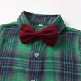 thumbnail image 6 of Glisme Chritsmas Clothes For Boys Long Sleeve O Neck Cartoon Prints Tops Suspender Pants Cute Toddler Outfits Red, 6 of 8