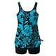 thumbnail image 5 of Trajes de baño tankini para mujer Trajes de baño de dos piezas con espalda de tiras y estampado conservador para mujer Traje de baño de dos piezas para mujer, 5 of 5