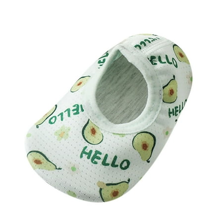 dmqupv Walking Shoes For Boys Baby Boys Girls Shoes Canvas Toddler Sneakers Anti-Slip First Walkers 0-18 Months Green 13