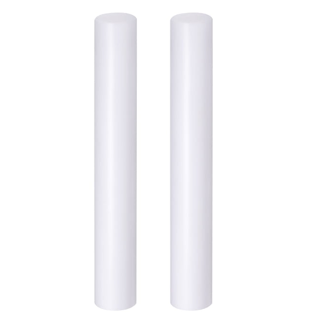 Unique Bargains Rouleau d'Argile Acrylique 18.5cm x 2.5cm pour le Façonnage de la Sculpture, Blanc, 2 Pièces