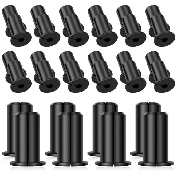 32Pcs Wall Bushing Grommet Set Portable Silicone Cable Routing Grommet Kit for Organizing Protecting 3/4 Inch Cable