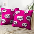 thumbnail image 3 of LALILO Throw Pillow Covers Retro Comic Speech Bubbles Pop Art Art Cushion Cover 18" x 18", 2 Pack, 3 of 6