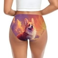 thumbnail image 3 of Womens Underwear -  Sunset Cloud Corgi No Show Seamless Underwear for Women, Soft Stretch Sexy Women's Panties, Cute Hipster Ladies Panties Bikini Underwear Briefs, 3 of 6