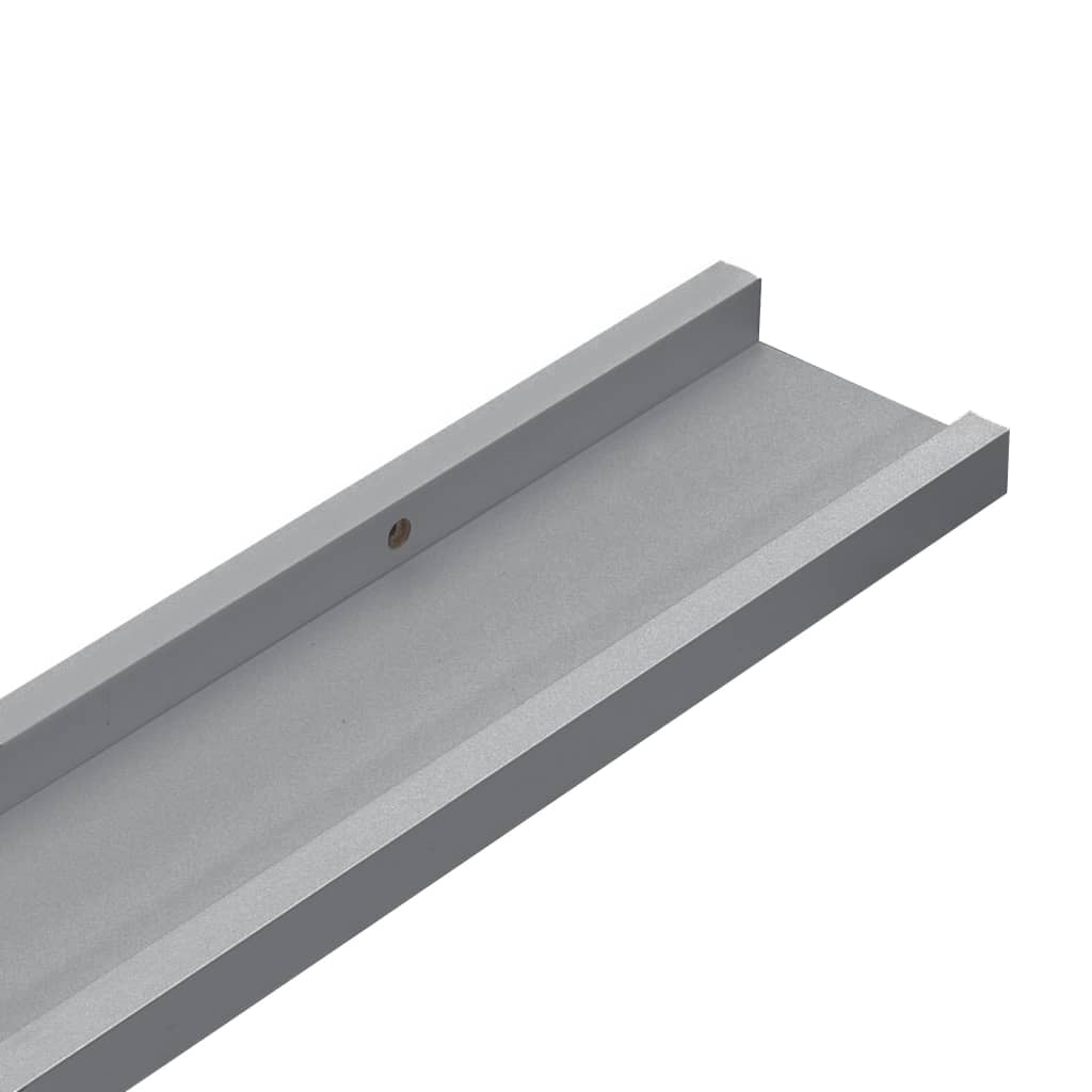 vidaXL Frame Ledge Shelf Set of 2 White MDF 31.5 in long Wall mounting