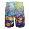 thumbnail image 6 of Kll Spring Flower Seasonal Men'S Casual Summer Beach Shorts Hawaiian Shorts With Pockets-Large, 6 of 9