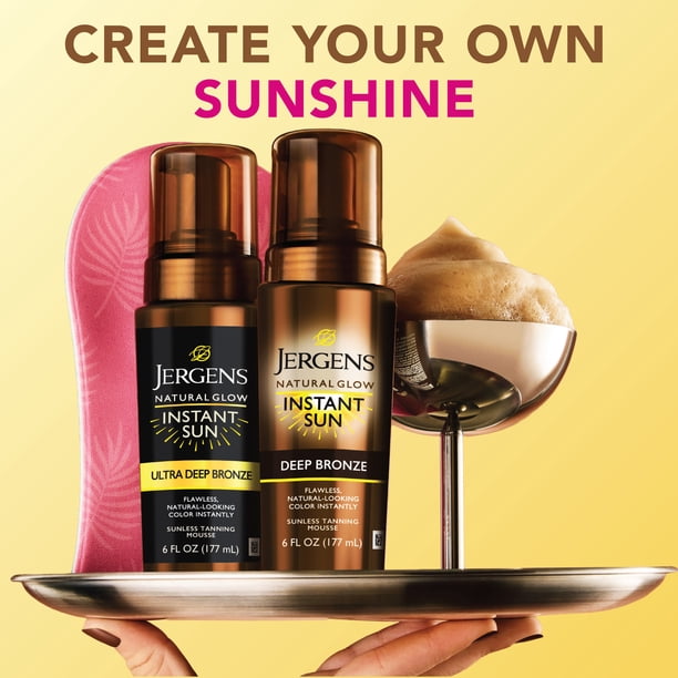 Jergens Natural Glow Instant Sun Sunless Tanning Mousse, Self