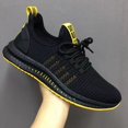 thumbnail image 3 of Zapatillas deportivas para hombre, zapatillas para correr, antideslizantes, huecas, de malla transpirable, informales, para correr, de moda coreana, para estudiantes, deportivas para hombre, 3 of 6