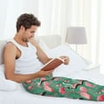 thumbnail image 5 of Rateoe Tropical Flamingo Pattern Men’s Ultra-Soft Comfy Pajama Lounge Pants Sleepwear,Comfortable Lounge Wear,lightweight Pajamas, Casual Home Wear-Small, 5 of 6