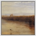 thumbnail image 2 of PixonSign Framed Canvas Wall Art Minimalist Abstract Brown Field Landscape Print Nature Wilderness Fine Art Farmhouse/Country Minimal Artwork for Living Room, Bedroom, Office - 16"x16" White, 2 of 5