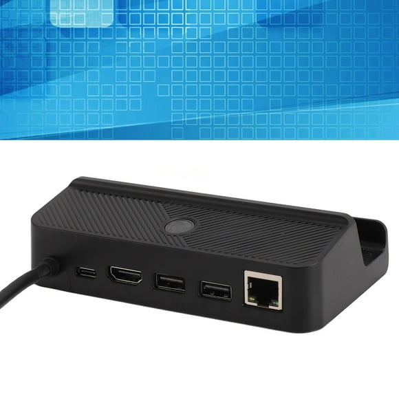 USB C Docking Station, High Speed Gigabit Ethernet Port 6 in 1 Docking Station for Game Console