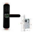 thumbnail image 1 of Smart Lock Fingerprint Control,Access for Wooden/Metal Door Card/Temporary Passcode/Anti-Peep Keypad, 1 of 7
