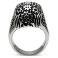 thumbnail image 4 of Luxe Jewelry Designs Men's Skull Shaped Stainless Steel Ring - Size 9, 4 of 4