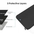 thumbnail image 2 of 17 inch Laptop Sleeve Case for HP 17.3 Laptop, HP Pavilion 17, HP Envy 17, ASUS Vivobook 17, Acer Chromebook 17, Dell Inspiron 17, Lenovo IdeaPad 17, Water-Resistant 17.3 Computer Carrying Bag, Black, 2 of 7