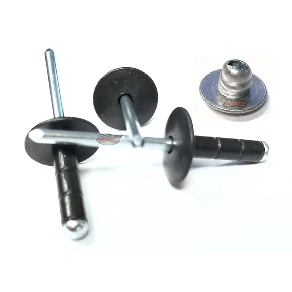Remache ciego multiagarre de aluminio con cabeza grande de 3/16" Rivet Edge Performance