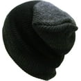 thumbnail image 4 of Tri-Tone Slouch Beanie Snug Baggy Fit Skull Cap Winter Hat Ski, 4 of 6