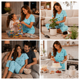 thumbnail image 5 of Zando Womens Pajama Set 2 Piece Cotton Summer Pajamas PJs Soft Comfy Capris Pants for Ladies Green Star XL, 5 of 6