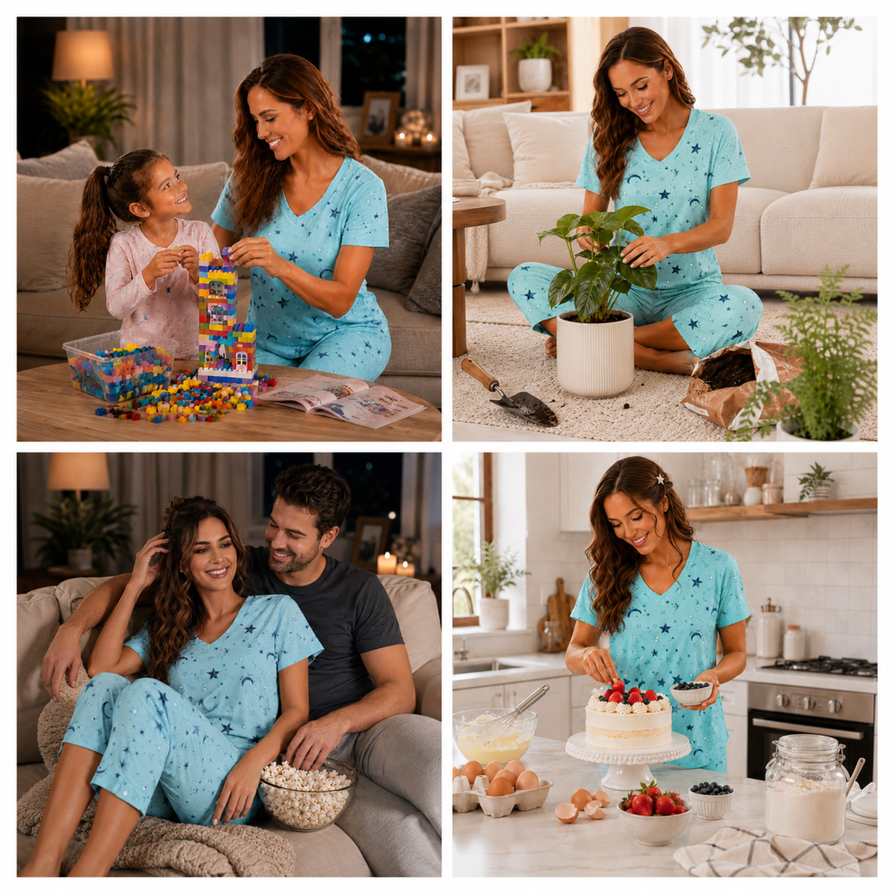 Zando Women's Capri Pajama Set, 2-Piece photo 2