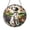 Acrylic 3.5 Inch, variant on Decorative Spotted Dog Stained Glass Style Suncatcher Window Hanging Decor, Animal Window Ornament Glass Art Panel for Dog Lover Decor