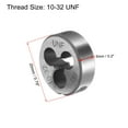 thumbnail image 3 of Round Die Stock Handle Wrench Set 10-32 UNF Threading Die and 20mm Die Holder (Capacity: 11mm-20mm / M3-M4), 3 of 6