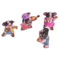 thumbnail image 4 of BIMZUC 4Pcs Pig Ornaments Textured Exquisite Vivid Cartoon Cute Pig Statue for Bedroom Living Room Desk Decoration, Resin Figurine Knick-Knacks Home Gift (12.2 inches / 31 cm), 4 of 8