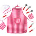 thumbnail image 1 of Ounissouiy 1 Juego de ropa de Chef para niños, herramientas de cocina simuladas interesantes, disfraces de Cosplay para padres, niños, escuela Juegos de imaginación, 1 of 6