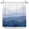 thumbnail image 5 of Tchckioa Neutral Shower Curtain for Bathroom,Waterproof Hooks Bath Curtain,72x72 Inch,Blue and White, 5 of 6