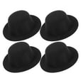 thumbnail image 3 of OFFIGAM 4-Pack Black Frosty Hats Textile Accessories for Doll Clothes Decoration and Craft Supplies, 3 of 10