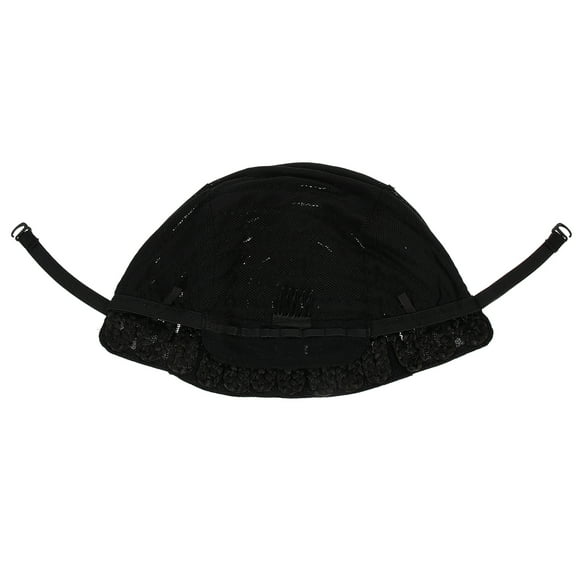 Peluca trenzada fácil de coser, cubierta de cabeza de peluca de ganchillo para mujeres y niñas.