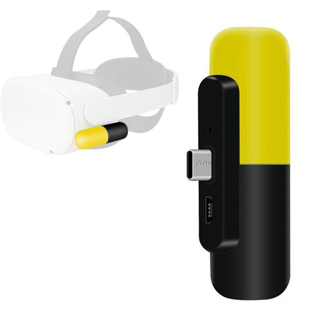 Cargador tipo c de 3300mah para gafas Oculus Quest 2 Vr, accesorios, cápsula, Banco de energía portátil