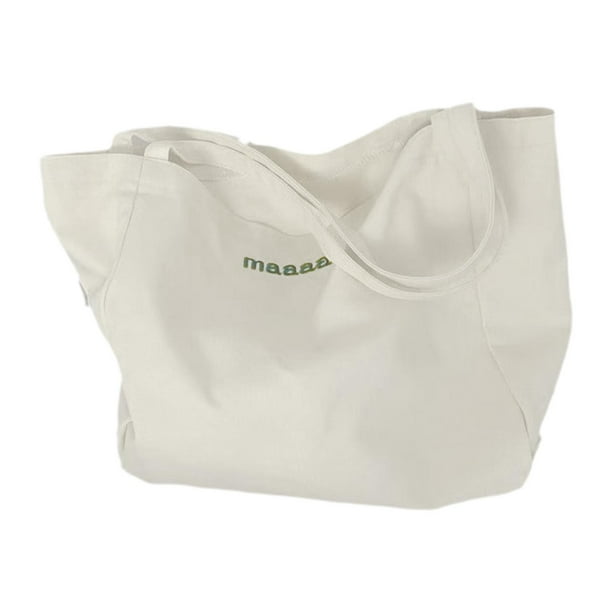 Bolsa de lona para mujeres bolsas de compras reutilizables de moda para niñas al aire libre