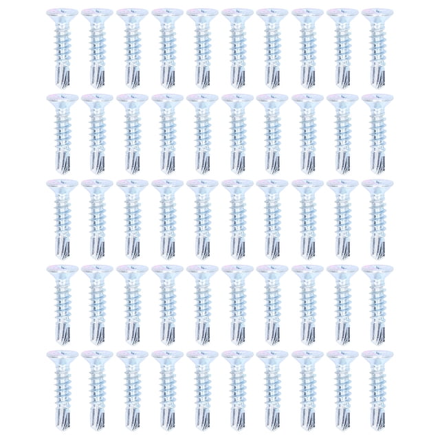 Oubit Vis de Fixation 50pcs Auto-Perceuse Vis Vis Carbones Acier Vis Qualité Inégalée