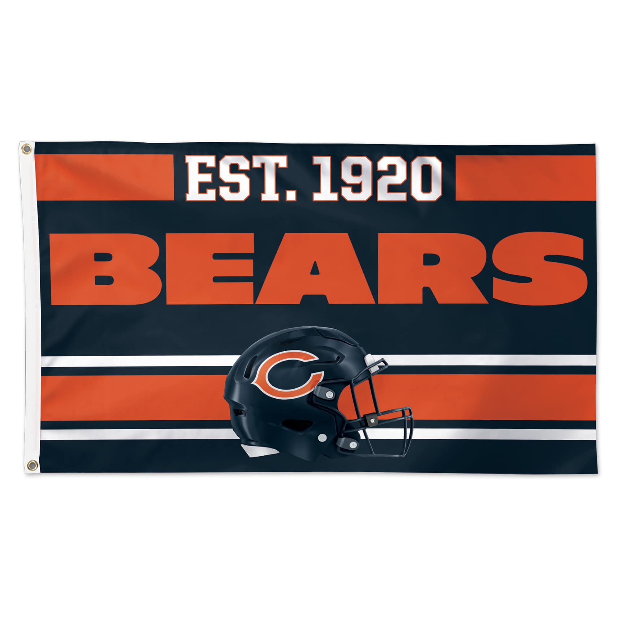 Chicago Bears and Green Bay Packers Helmet Divided Flag 3x5ft 