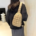 thumbnail image 3 of LHSHIDU Sling Bag Puffy Crossbody Purse for Women Fanny Pack Chest Bag Puffy Waist Bag, 3 of 6