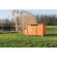thumbnail image 2 of TRIXIE Weatherproof Outdoor Wooden Chicken Coop with 2 Nesting Boxes & Run, Brown, 2 of 7
