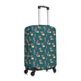 thumbnail image 3 of Naloa Frog and Mushrooms Elastic Suitcase Protector, Travel Suitcase Protector Cover Fits 18-32in Suitcase - Large, 3 of 9