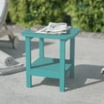 thumbnail image 3 of BizChair HDPE 2-Tier Adirondack Side Table - All-Weather - Indoor/Outdoor Blue, 3 of 10