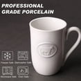 thumbnail image 3 of FE FUN ELEMENTS 4PcsCeramic Coffee Mug - 18 oz Extra Large, Latte, Hot Tea, Cappuccino, Mocha, Farmhouse Theme, 3 of 5