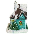 thumbnail image 3 of Northlight LED Lighted Snowy House Christmas Village Decoration - 5.5" - Green, 3 of 5