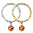 thumbnail image 1 of Egypt Pyrad Sphinx Camel Pattern Lover Bracelet Bangle Pendant Jewelry Couple Chain, 1 of 3