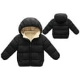 thumbnail image 2 of HAiming Toddler Baby Boys Girls Winter Fleece Coats Long Sleeve Zip up Puffer Jackets Lightweight Thick Warm Outerwear, 2 of 3