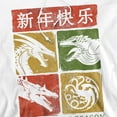thumbnail image 2 of House of the Dragon Year of the Dragon Grid Unisex Adult Pull-Over Hoodie (3X-Large) White, 2 of 5