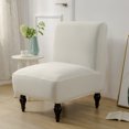 thumbnail image 3 of DEKAXID - Funda para silla sin brazos, color liso, elástica, extraíble, lavable, antideslizante, para comedor, sala de estar, decoración del hogar, 1 unidad, 3 of 6
