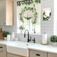 thumbnail image 5 of Spring Eucalyptus Leaves Balloon Curtains for Windows, Bedroom Curtains 54 Inch Length, Farmhouse Botanical Burlap Paid Tie Up Curtains Panels Thermal Insulated Bathroom Curtains Window 42"x54", 5 of 8