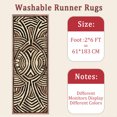 thumbnail image 6 of 2x6 FT Kitchen Runner Rugs Non Skid Washable, Faux Wool Rug Runners for Hallways Bathroom Carpet Runner, Soft Indoor Modern Floor Rug for Entryway Laundry Room, 6 of 11