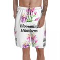 thumbnail image 1 of Hibiscus Board Shorts Beach Swimming Trunks Polyester Funny Men Swim Trunks, 1 of 5