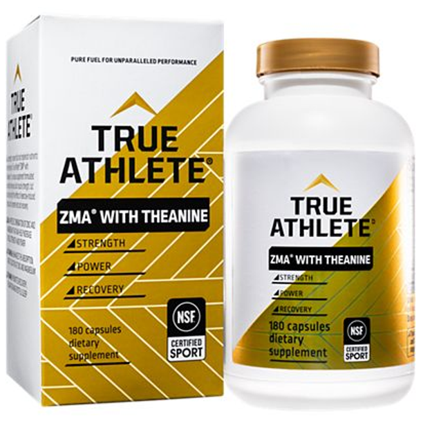 True Athlete ZMA With Theanine Combination of Zinc Magnesium (180