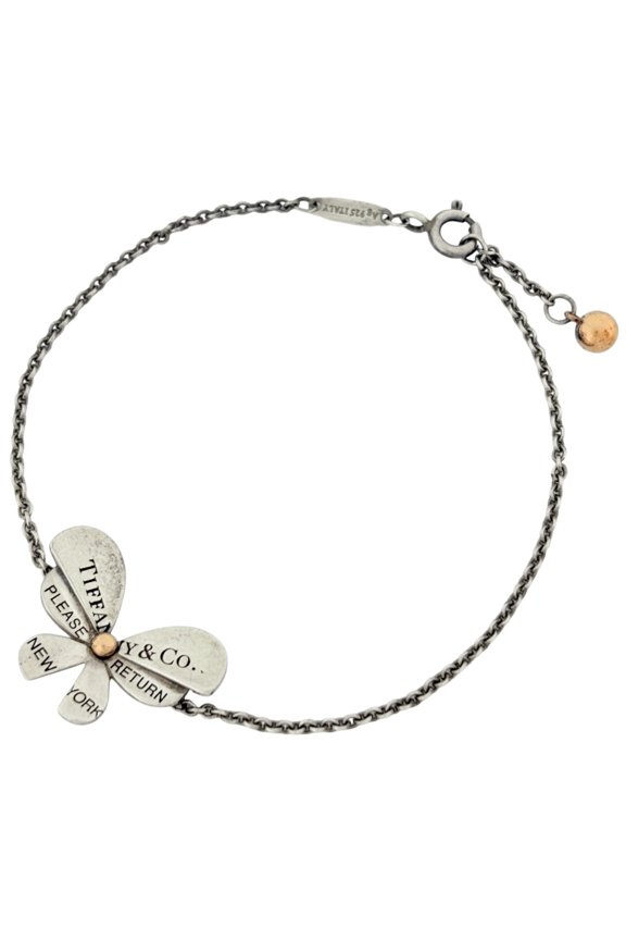 Pre-Owned Tiffany & Co. Return to Love Bugs Butterfly 18K Sterling Silver 925 750 Women's Watch