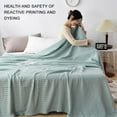 thumbnail image 3 of Necvior Breathable Cooling Cotton Waffles Bed Blanket Summer Comfortable for Home Office, 3 of 18