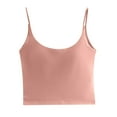thumbnail image 1 of B91xZ Bra for Women Split Racerback Bra with Adjustable Straps,Rose Gold M, 1 of 4